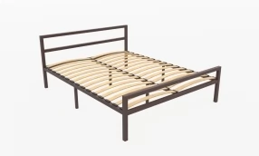 Кровать Наргиз Металл, 160х190 мм, Коричневый муар, Коричневый муар, 1630