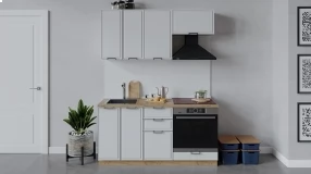 Кухонный гарнитур «Белладжио» длиной 160 см со шкафом НБ